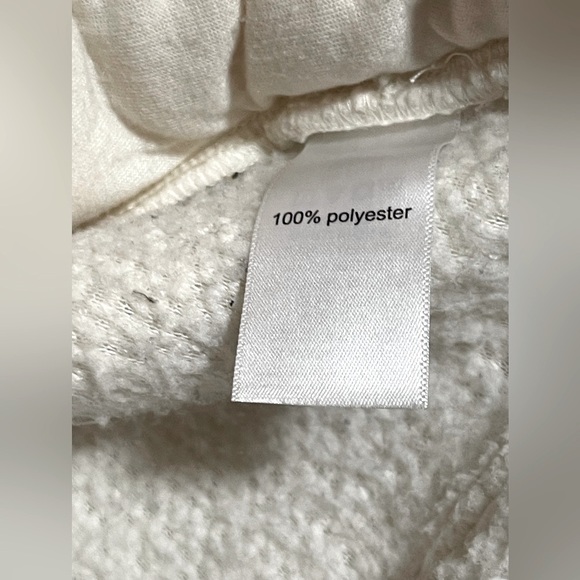 Maurice’s Sherpa Zipper Sweatshirt Cream/Peach/Brown Size Small - Picture 6 of 6